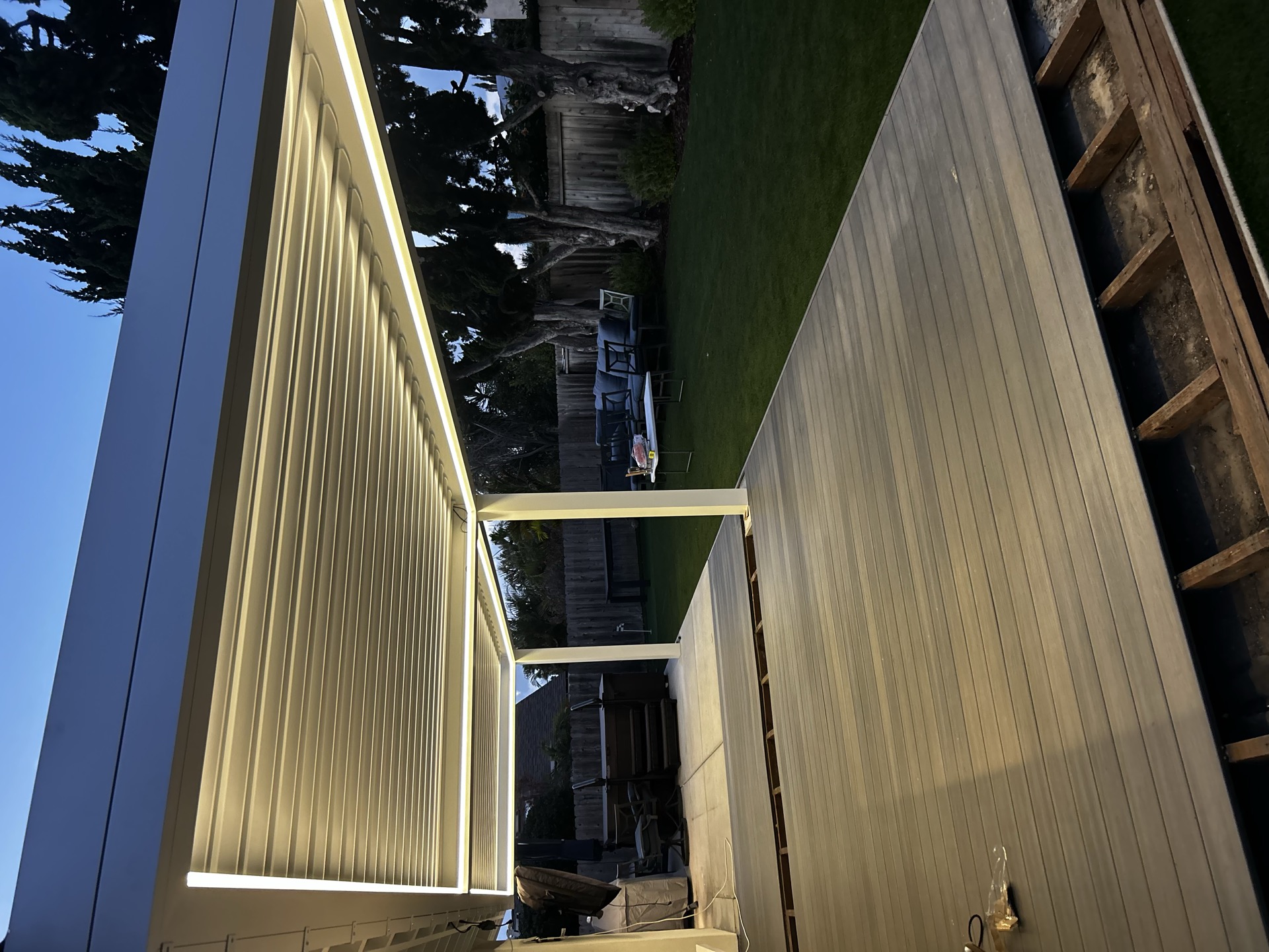 Outdoor lighting installation in San Diego