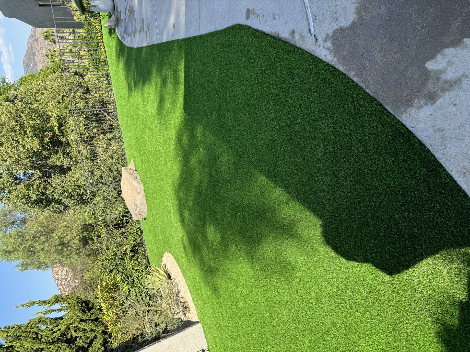 Artificial turf installation in San Diego